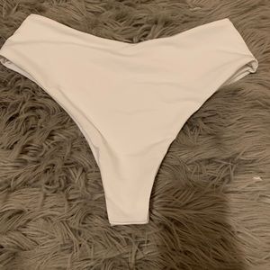White bathing suit bottoms